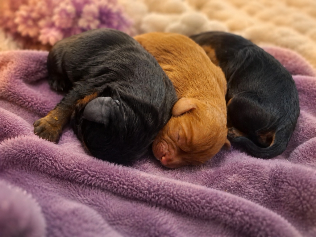Chocolate carries cavalier king charles Black and tan males and female chocolate carriers